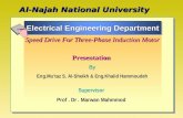 Al-Najah National University Electrical Engineering Department Electrical Engineering Department Speed Drive For Three-Phase Induction Motor Presentation.