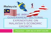 THE IMPACT OF GOVERNMENT SECTORAL EXPENDITURE ON MALAYSIA’S ECONOMIC GROWTH Presenter : AIMI AJLAA BINTI SALIMI.
