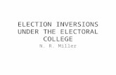 ELECTION INVERSIONS UNDER THE ELECTORAL COLLEGE N. R. Miller.