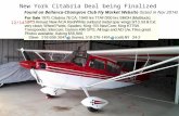 New York Citabria Deal being Finalized Found on Bellanca-Champion Club Fly Market Website (listed in Nov 2014) 12/14.