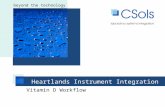Beyond the technology beyond the technology Heartlands Instrument Integration Vitamin D Workflow.