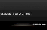 ELEMENTS OF A CRIME CLN4U – Mr. Andrez SCENARIO You are driving along and you are stopped by a police officer who notices that you were texting at the.