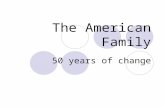 Click to add text The American Family 50 years of change.