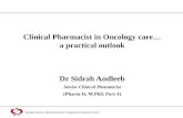 Shaukat Khanum Memorial Cancer Hospital and Research Centre Dr Sidrah Andleeb Senior Clinical Pharmacist (Pharm-D, M.Phil. Part-1) Clinical Pharmacist.