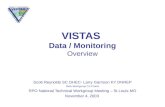 VISTAS Data / Monitoring Overview Scott Reynolds SC DHEC- Larry Garrison KY DNREP Data Workgroup Co-Chairs RPO National Technical Workgroup Meeting – St.