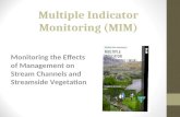 Multiple Indicator Monitoring (MIM) Monitoring the Effects of Management on Stream Channels and Streamside Vegetation.