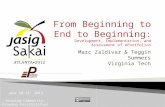 June 10-15, 2012 Growing Community; Growing Possibilities Marc Zaldivar & Teggin Summers Virginia Tech.