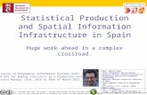 Statistical Production and Spatial Information Infrastructure in Spain Huge work ahead in a complex crossroad. ESTP course on Geographic Information Systems.