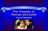 The Tragedy of Romeo and Juliet Cast of Characters.