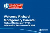 Welcome Richard Montgomery Parents! Richard Montgomery PTSA Information Session on the MYP.