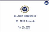 May 12, 2006 St. Petersburg BALTIKA BREWERIES Q1 2006 Results.