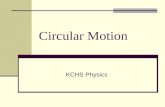 Circular Motion KCHS Physics. What is circular motion? Anything that rotates or revolves around a central axis is in circular motion.
