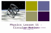 + Physics Lesson 11 - Circular Motion Eleanor Roosevelt High School Chin-Sung Lin.