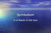 Symbolism in A Raisin in the Sun. Definition A symbol is a physical item that represents something greater than itself. A symbol is a physical item that.