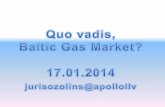 2015 2017 2018 2019 2 Quo Vadis, Baltic Gas market, Riga 17.01.2014. Juris Ozolins.