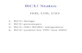 RCU Status 1.RCU design 2.RCU prototypes 3.RCU-SIU-RORC integration 4.RCU system for TPC test 2002 HiB, UiB, UiO.