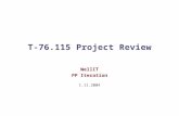 T-76.115 Project Review WellIT PP Iteration 1.11.2004.