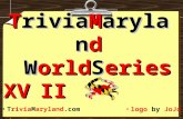TriviaMaryland WorldSeries XVII TriviaMaryland.comlogo by JoJo.