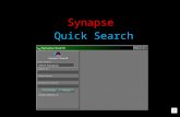 Synapse Quick Search Right click the Synapse icon & select Search.