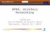 WP04: Wireless Networking Libelium David Remón & Anartz Nuin Brussels, March 31, 2014 Midterm Review1 31/03/2014.