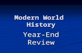 Modern World History Year-End Review. World Religions 1.What is the sacred book of Islam?