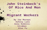 History of Migrant Workers Migrant Workers in the 1930's -mechanization of farming began -farms required less workers when using machines -farmers who.