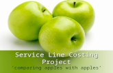 Service Line Costing Project ‘comparing apples with apples’