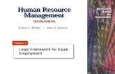 Human Resource Management TENTH EDITON Legal Framework for Equal Employment Legal Framework for Equal Employment SECTION 2 Staffing the Organization Chapter.