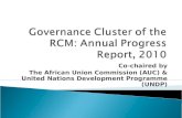 Co-chaired by The African Union Commission (AUC) & United Nations Development Programme (UNDP)