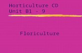 Horticulture CD Unit B1 - 9 Floriculture. Problem Area 1 Greenhouse Crop Production.