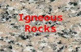 Igneous Rocks. Pre-Assessment 1. Which of the following types of rock is produced by magma that cools deep below the earth's crust? A. extrusive igneous.