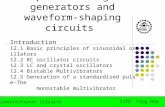 Microelectronic Circuits SJTU Yang Hua Chapter 12 Signal generators and waveform-shaping circuits Introduction 12.1 Basic principles of sinusoidal oscillators.