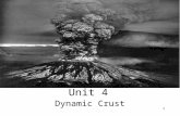1 Unit 4 The Dynamic Crust. 2 A. The Earth in Cross Section I.There are 4 major zones that make up the Earth: A. : Outer, thinnest layer of the Earth.