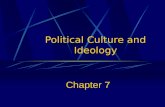 Political Culture and Ideology Chapter 7. Core Questions 1. What are the dominant values of American political culture? 2. How and why are American citizens.