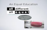 An Equal Education By Ana Castleberry University of Arlington EDUC 5310