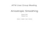 AFNI User Group Meeting Anisotropic Smoothing Daniel Glen Robert Cox SSCC / NIMH / NIH / DHHS.