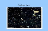 Galaxies. There are three basic types of galaxies: Spirals Ellipticals Irregulars.