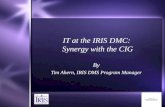 IT at the IRIS DMC: Synergy with the CIG By Tim Ahern, IRIS DMS Program Manager By Tim Ahern, IRIS DMS Program Manager.