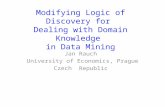 Modifying Logic of Discovery for Dealing with Domain Knowledge in Data Mining Jan Rauch University of Economics, Prague Czech Republic.