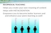 Lesson Overview Lesson Overview Energy and Life RECIPROCAL TEACHING Helps you create your own meaning of content Helps with METACOGNITION Empowers you.