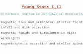 Young Stars I,II magnetic flux and primordial stellar fields infall and disk accretion magnetic fields and turbulence in disks winds/jets magnetospheric.