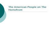 The American People on The Homefront. Japanese Americans.
