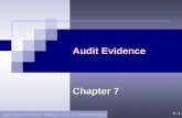 7 - 1 ©2006 Prentice Hall Business Publishing, Auditing 11/e, Arens/Beasley/Elder Audit Evidence Chapter 7.