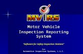 Motor Vehicle Inspection Reporting System “Software for Safety Inspection Stations” from Automotive Inspection Systems, L.L.C.