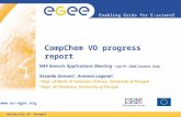 Enabling Grids for E-sciencE  University of Perugia CompChem VO progress report NA4 Generic Applications Meeting – Jan 9 th, 2006 Catania,