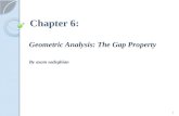 Chapter 6: Geometric Analysis: The Gap Property By azam sadeghian 1.