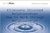 Eliminate Strained Relationships How to Work through Relationships Confidently & Effectively.