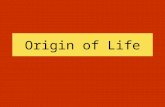Origin of Life. In order to more clearly understand the problems surrounding the origin of life a determination of the chemical compounds involved must.