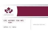 CPC REPORT FOR MPC AGM. APRIL 9, 2014. December ‘12: WTO-appointed arbitrator gives U.S. 10 months to meet WTO obligations March ‘12: U.S. files appeal.