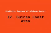 Stylistic Regions of African Music: IV. Guinea Coast Area.